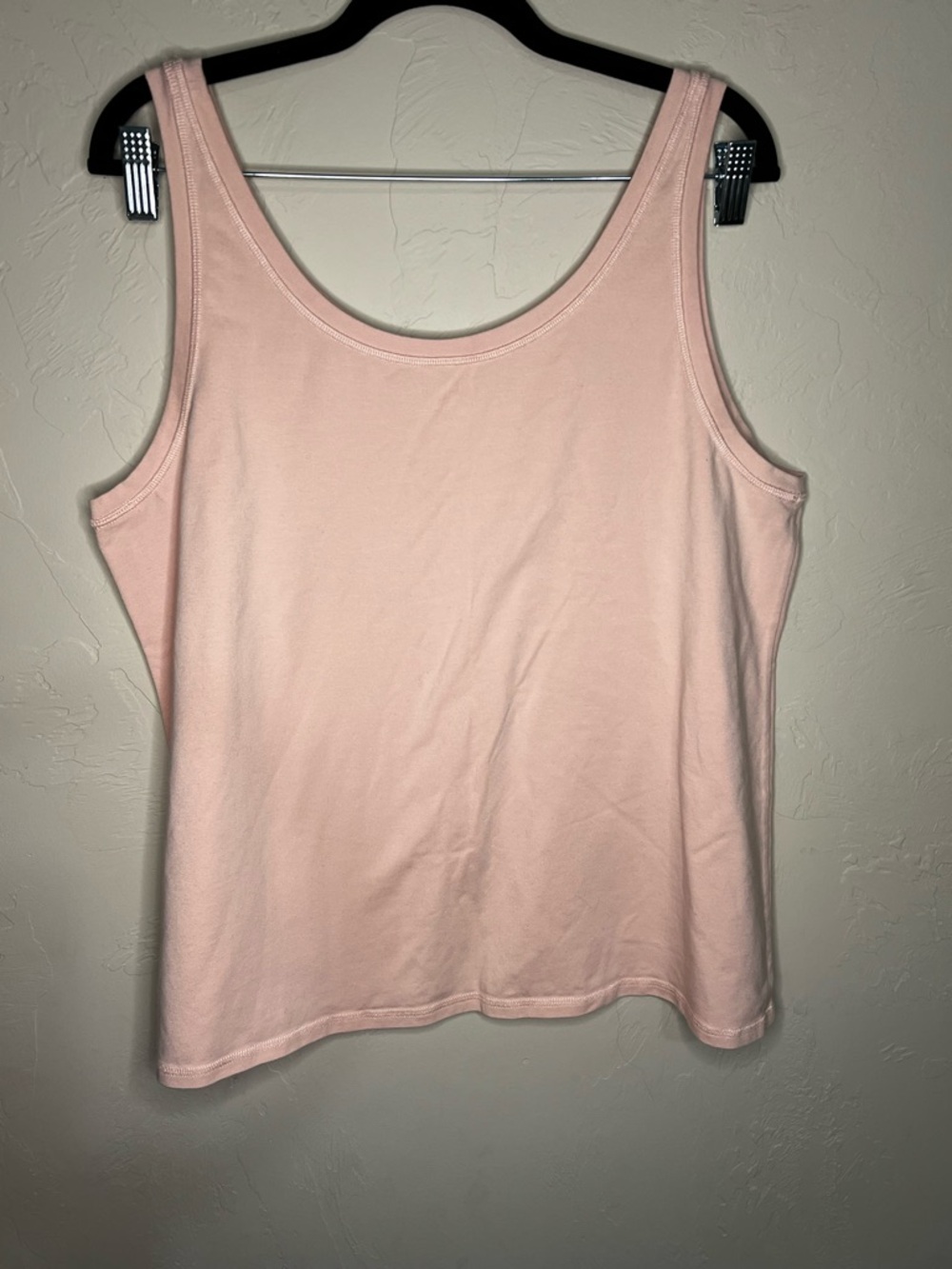Eileen Fisher Traceable Cotton Jersey Scoopneck Light Pink Tank Top - Picture 7 of 7